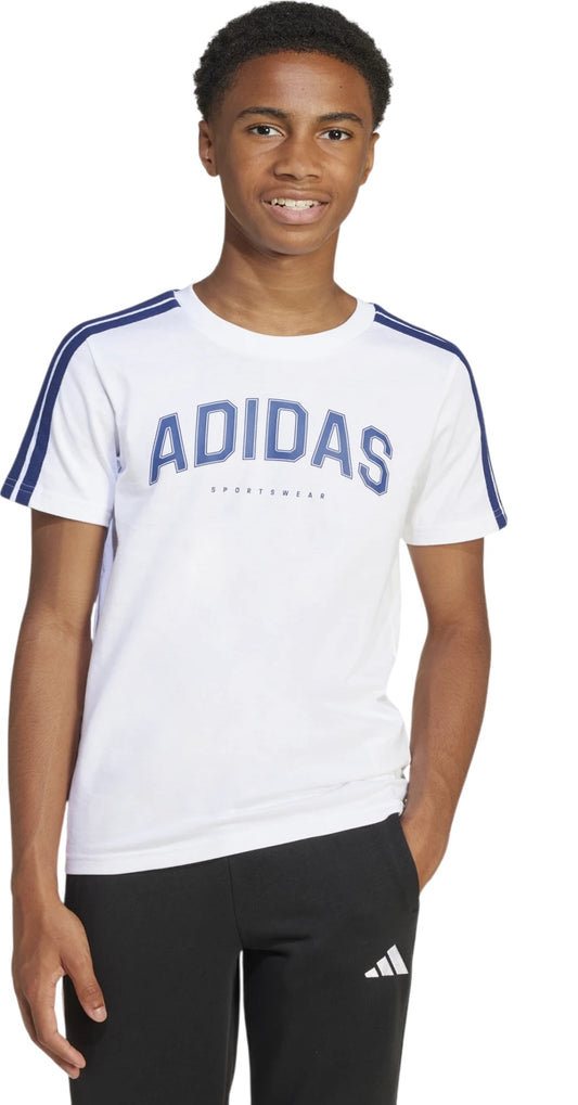 Adidas t-shirt m/mj c colleg tee white