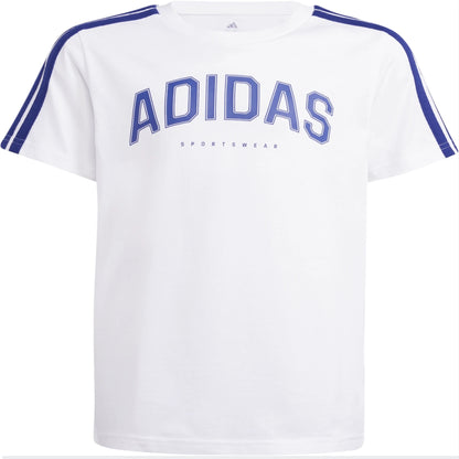 Adidas t-shirt m/mj c colleg tee white