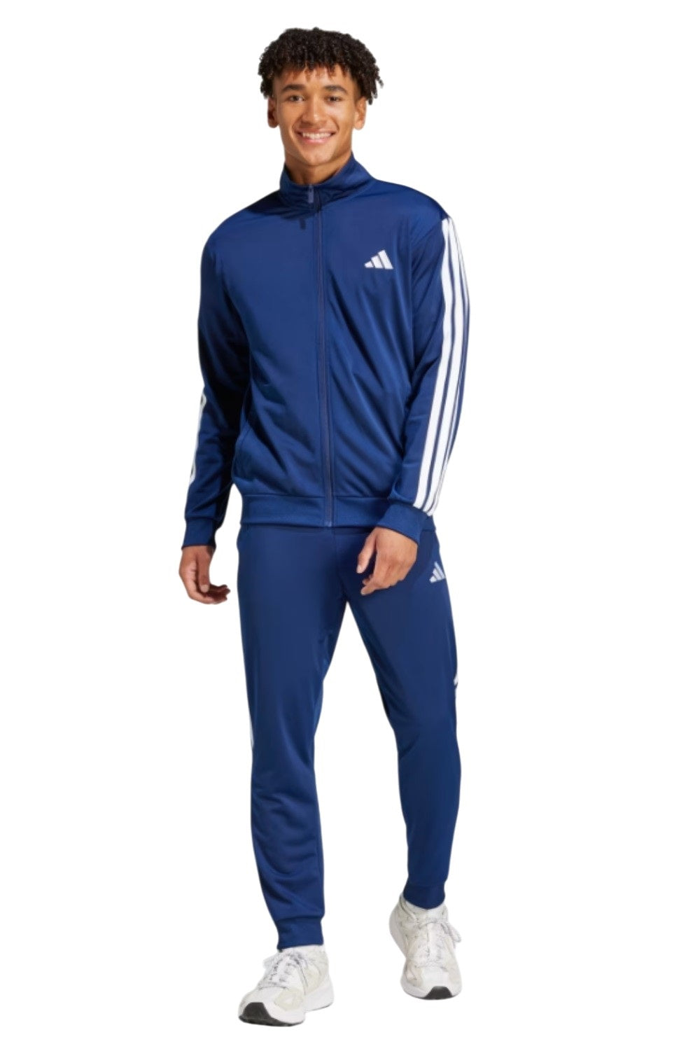Adidas tuta zip lunga 3ST essential 3s