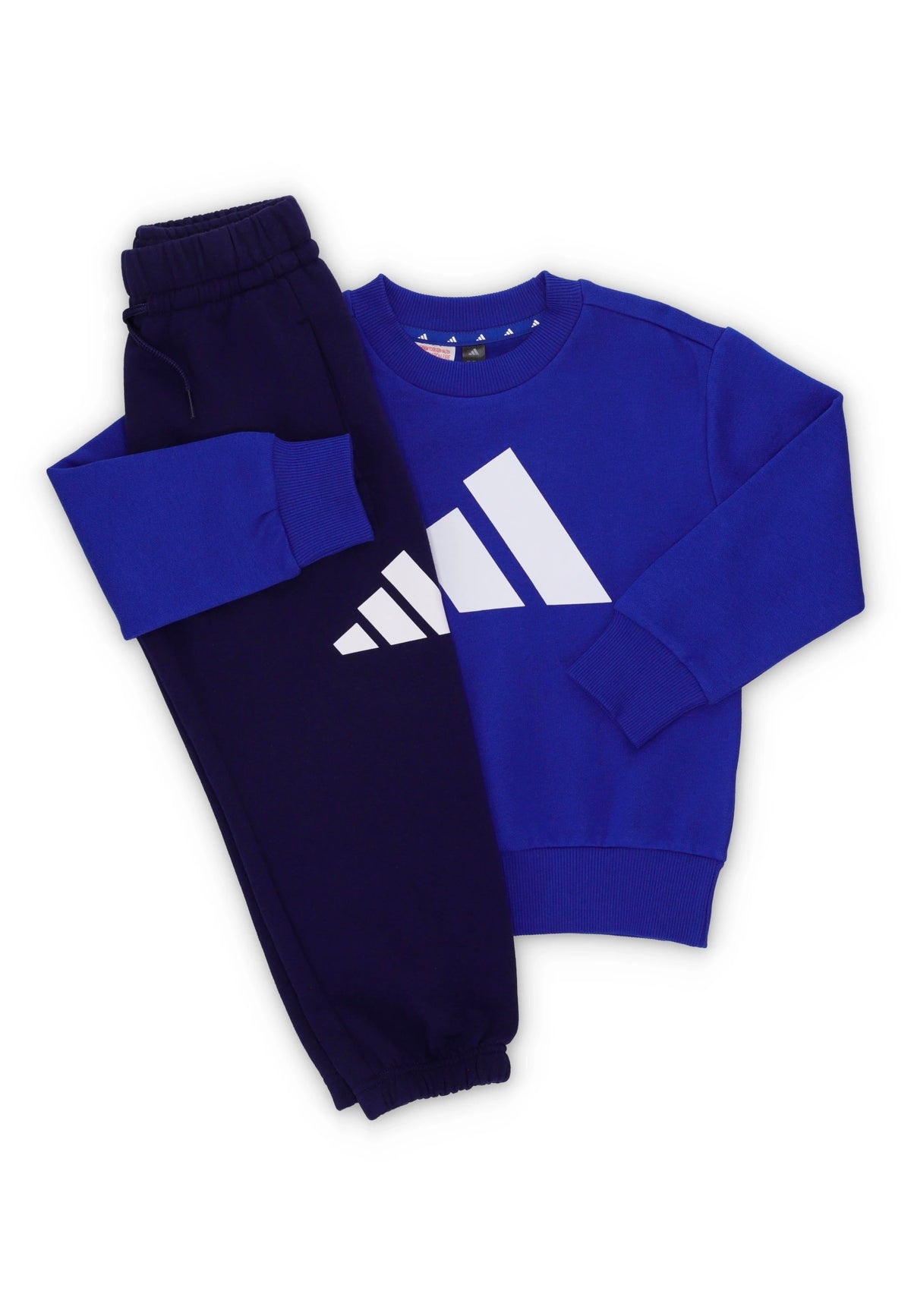 Adidas tuta giro collo lk bl fl jog royblu/white