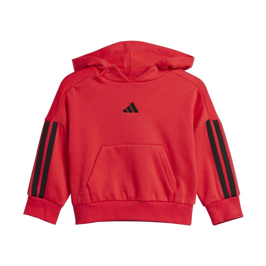 Adidas tuta giro cappuccio baby flc i 3s fl hd jog purrub/black