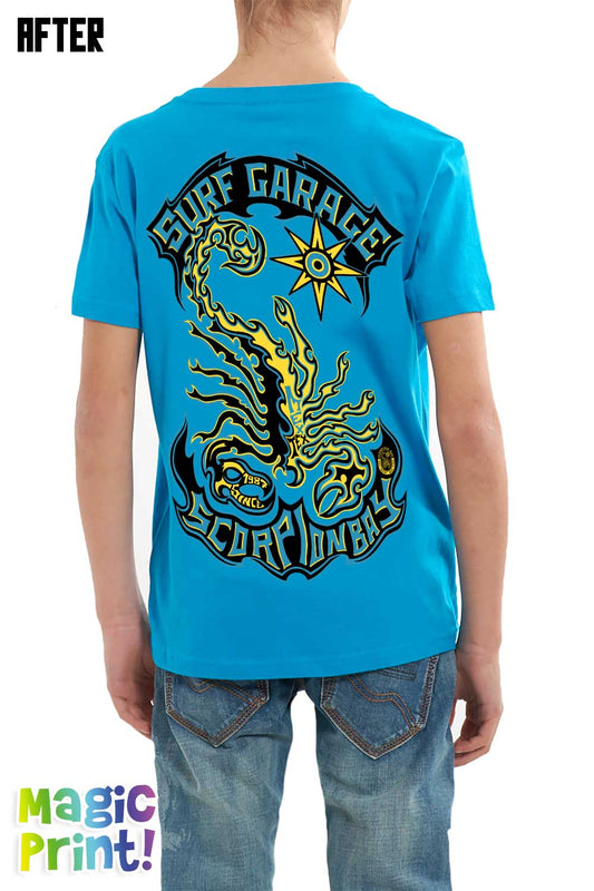 Scorpion t-shirt manica corta con stampa magica