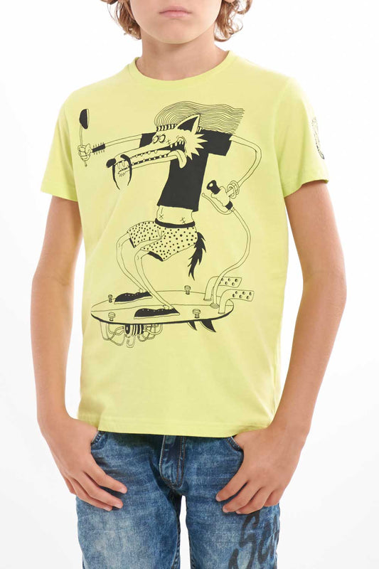 Scorpion t-shirt manica corta con stampa