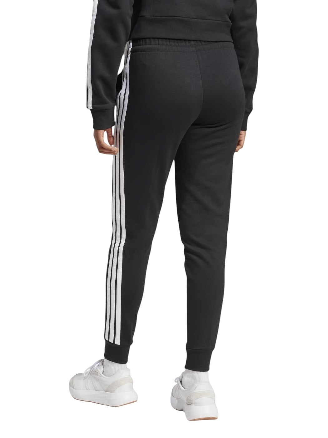 Adidas pantalone felpa con polsino w 3s fl sl pt black/white