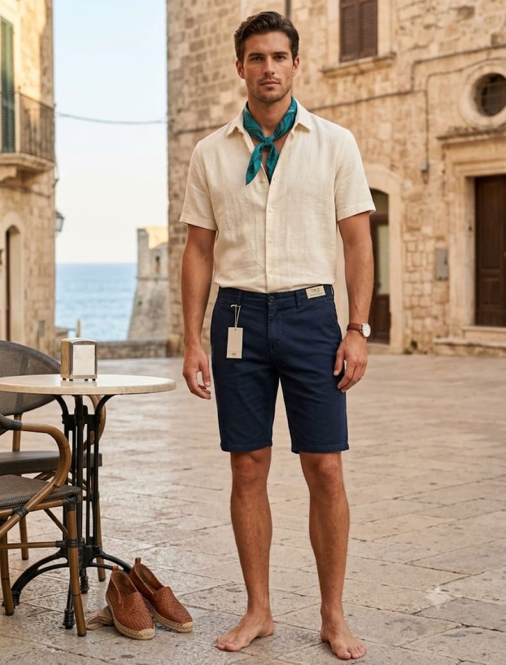 Trez bermua cotone uomo