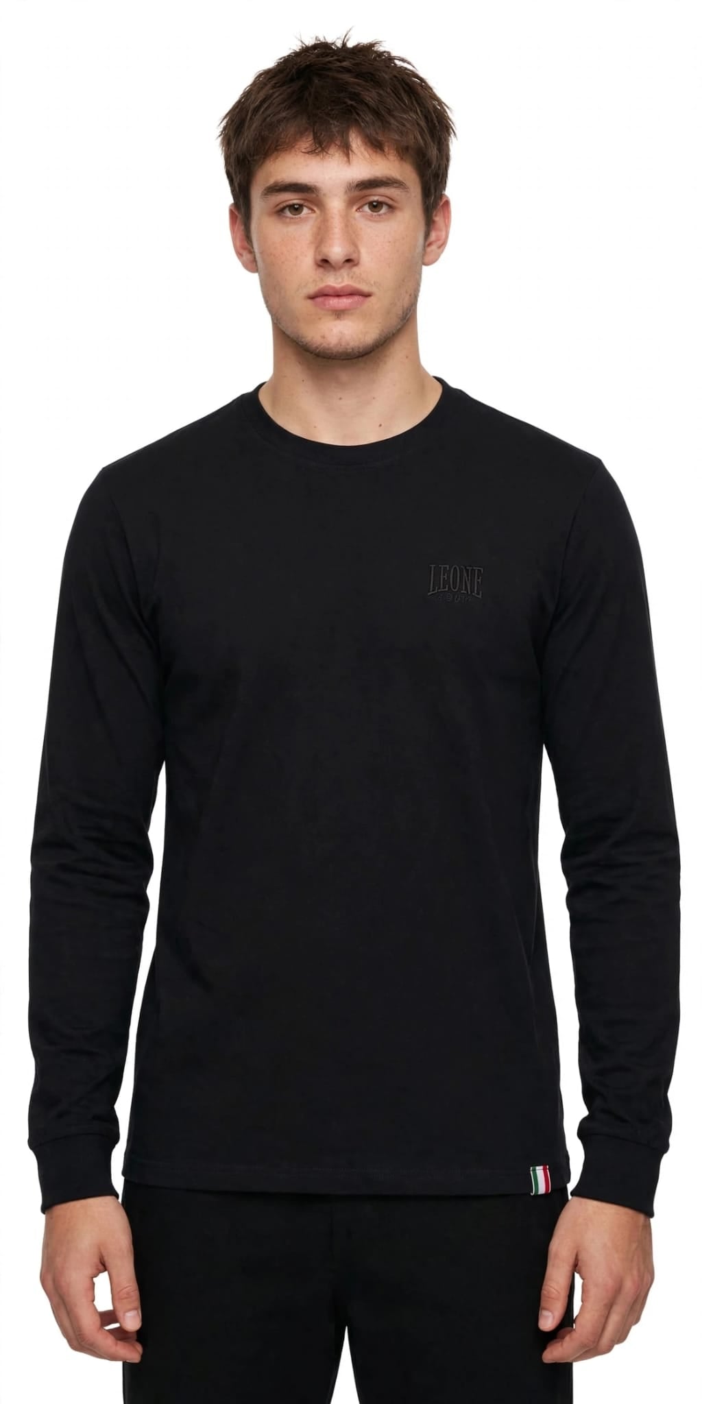 Leone t-shirt manica lunga in cotone