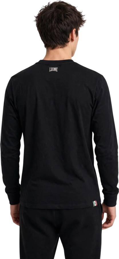 Leone t-shirt manica lunga in cotone