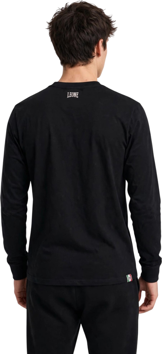 Leone t-shirt manica lunga in cotone