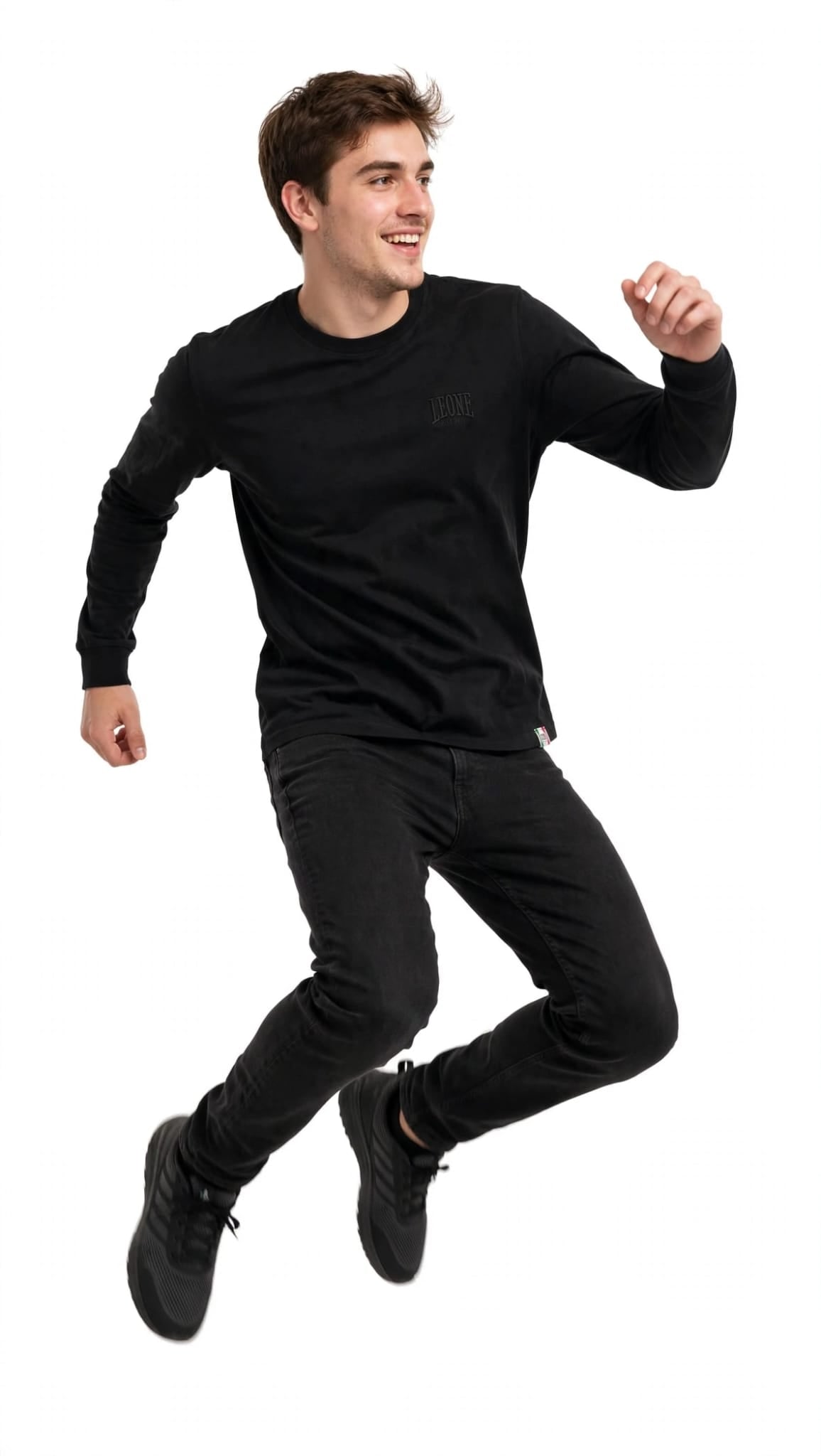 Leone t-shirt manica lunga in cotone