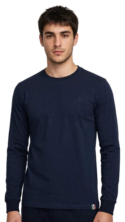 Leone t-shirt manica lunga in cotone