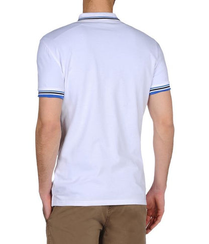 Napapijri polo manica corta con collo con righe colorate mod.ELDIS STRIPE