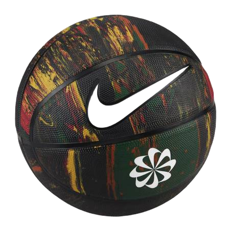 Nike pallone basketi sintetico everyday plgrd nn 07 mt/bk/wh