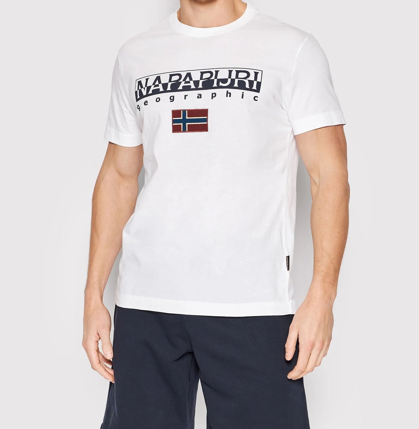 Napapijri tishirt mezzaica mod. s-ayas white