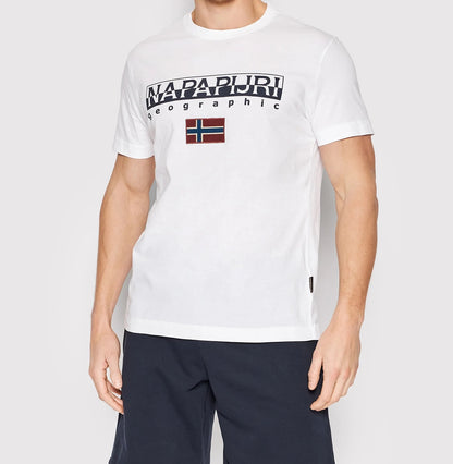 Napapijri tishirt mezzaica mod. s-ayas white