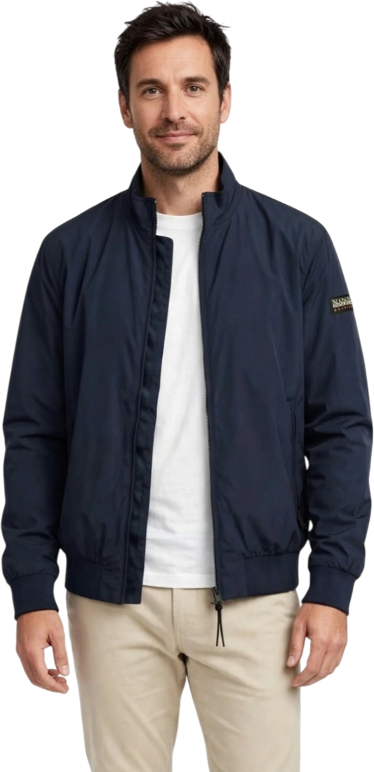 Napapijri giubbino a-montavic blu marine tessuto cordura