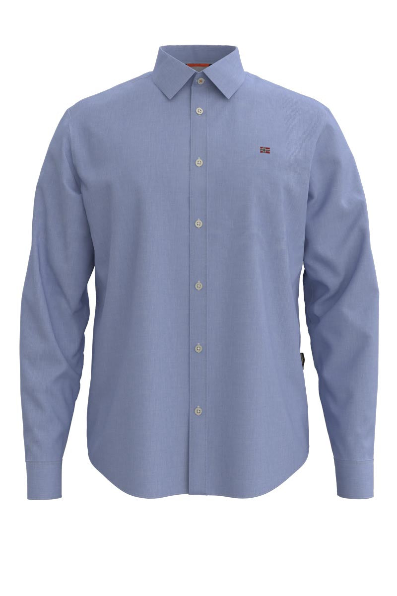 Napapijri  camicia maica lunga g-island