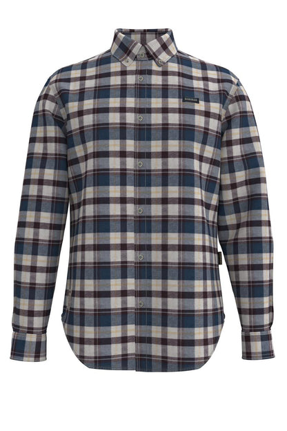 Napapijri  camicia maica lunga  g ckeck