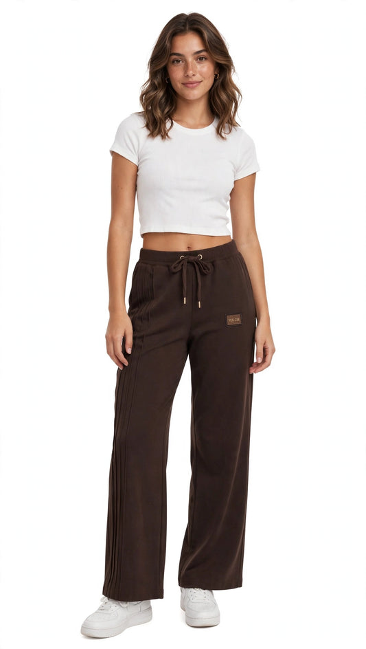 YESS-ZEE pantalone morbido in modal che si abbina alle felpa giro collo (F005)