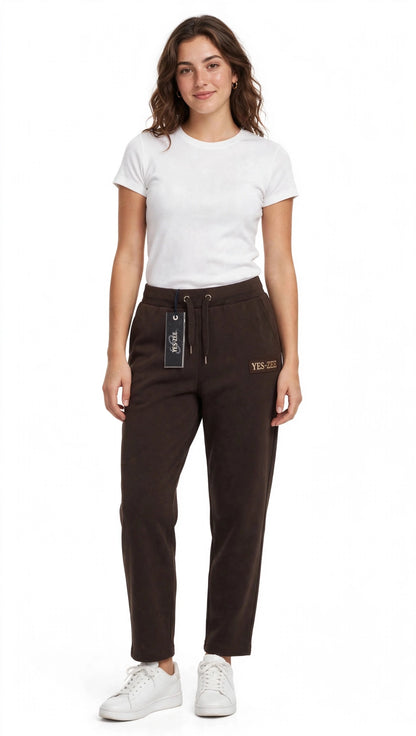 Yes-Zee pantalone dritto in modal abbinabile alle felpe dello stesso tessuto (giro collo, cappuccio e zip,lunga)