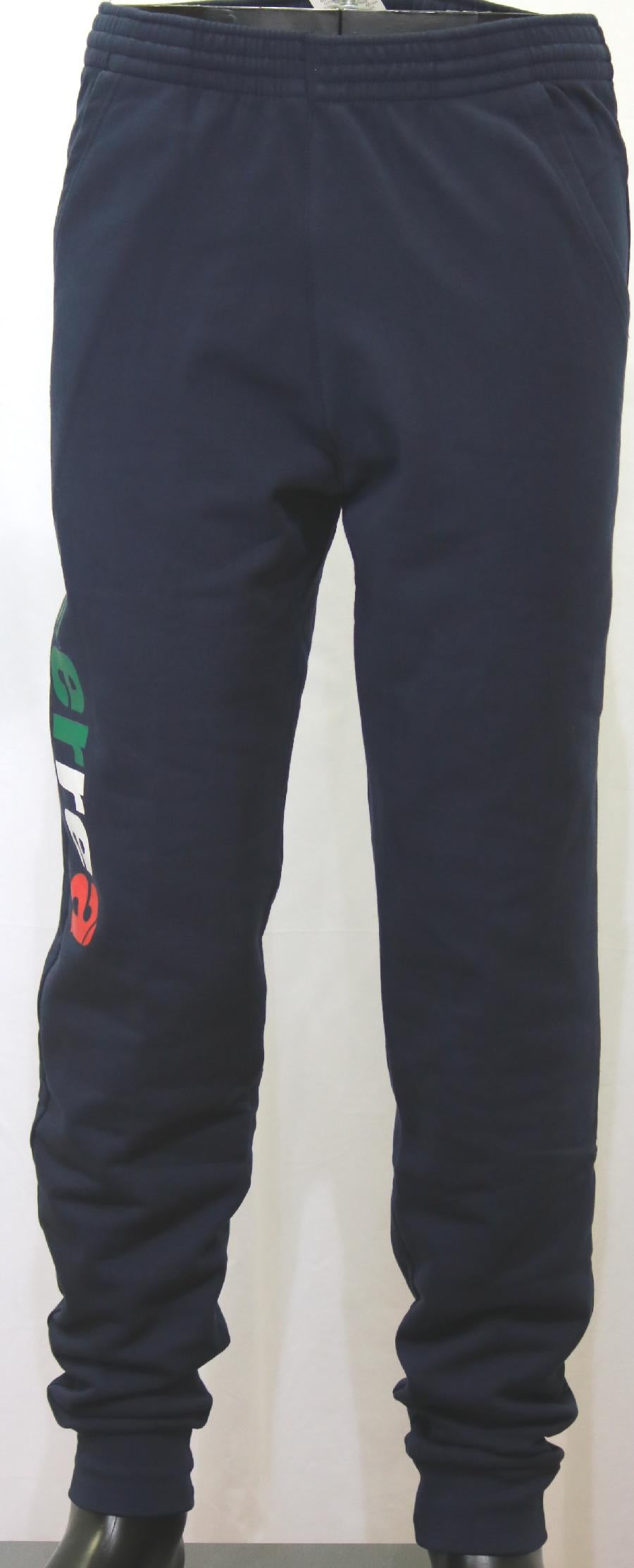Pantalone felpa con polsino con scritta laterale Errea