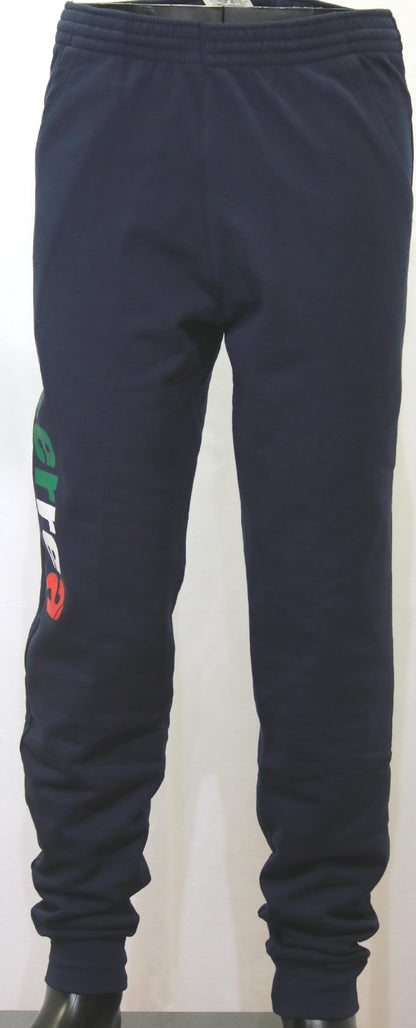 Pantalone felpa con polsino con scritta laterale Errea