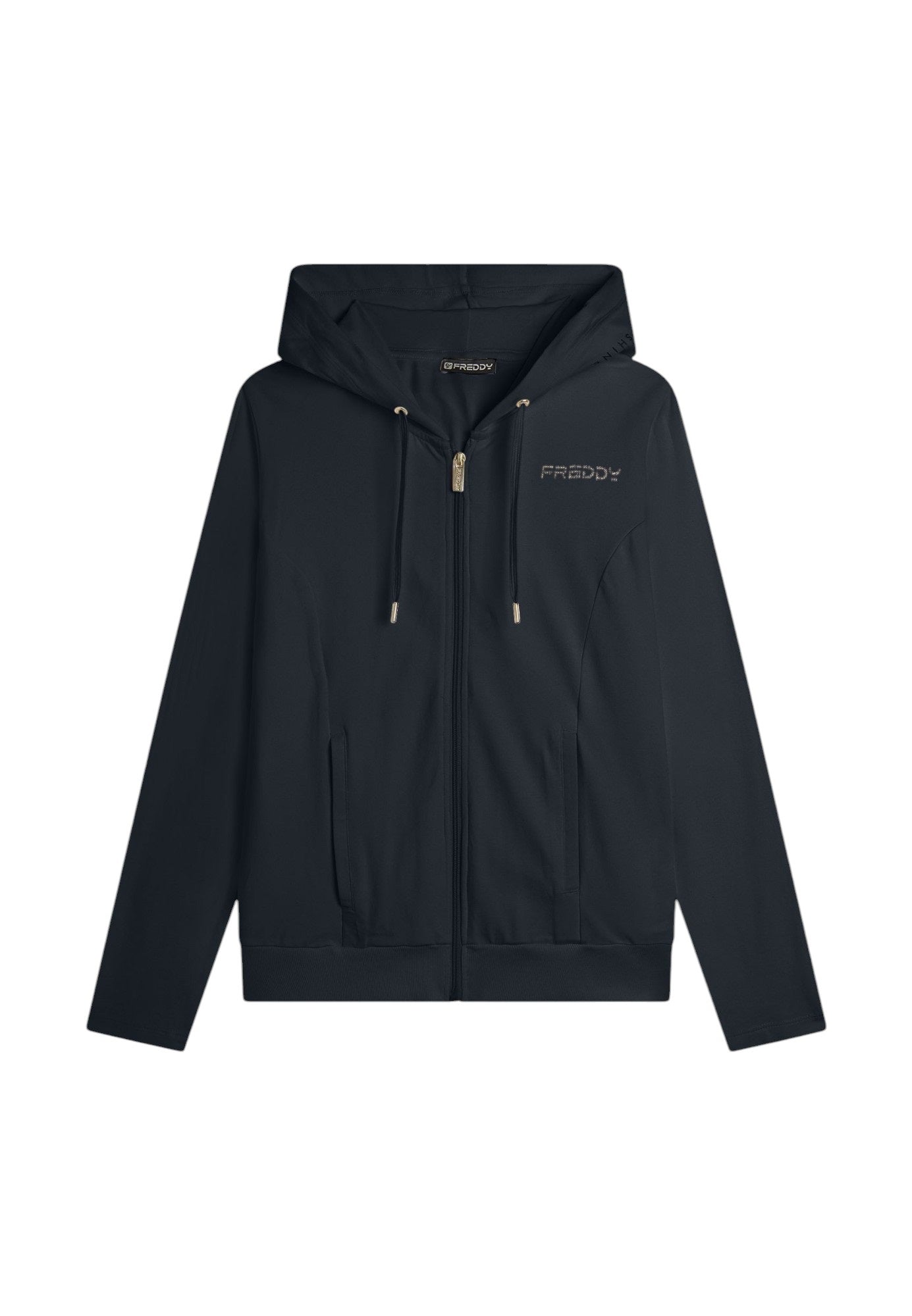 Freddy felpa zip lunga cappuccio