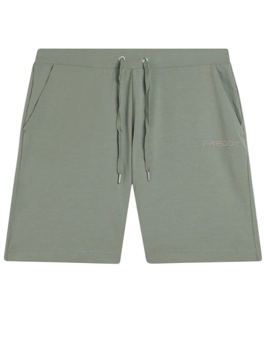 Pantaloni Corti in Jersey con Coulisse e Logo FREDDY