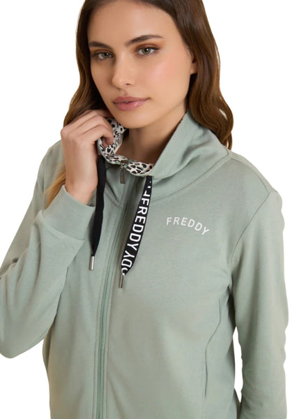 Freddy tuta zip lunga con pantalone aperto