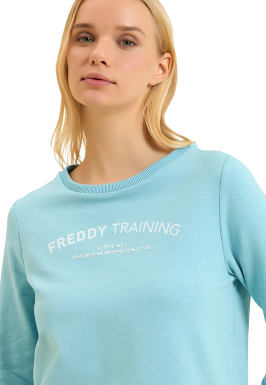 fREDDY felpa giro collo con incrocio sul davanti