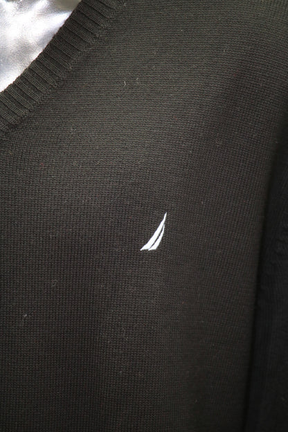 Maglia lana collo a V