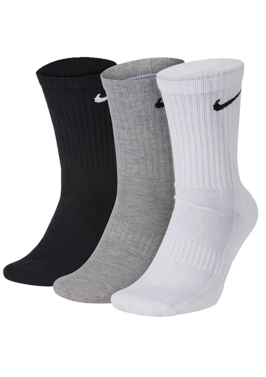 NIKE CALZE 3P (GRY/W/BK) nk everyday ltwt crew