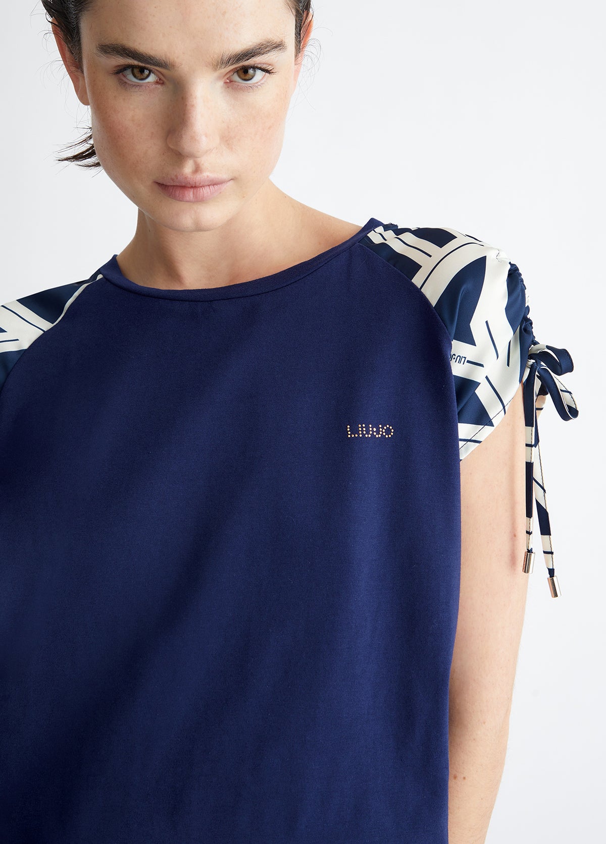 LIU-Jo T-shirt in raso stampato