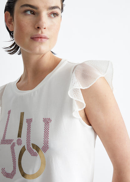 LIU-Jo t-shirt con volant