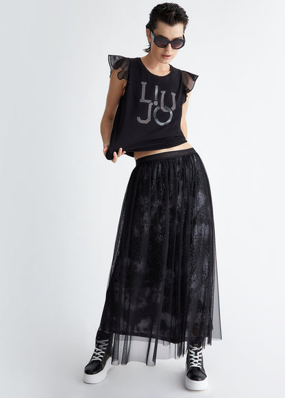 LIU-Jo t-shirt con volant