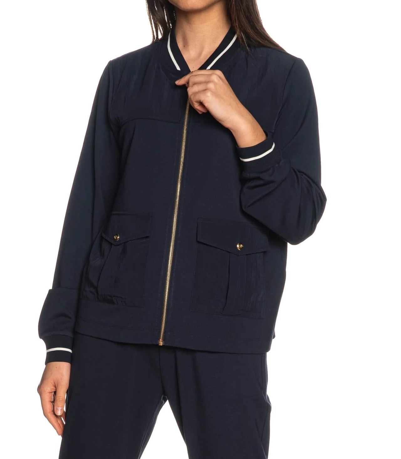 Liu-Jo felpa zip lunga