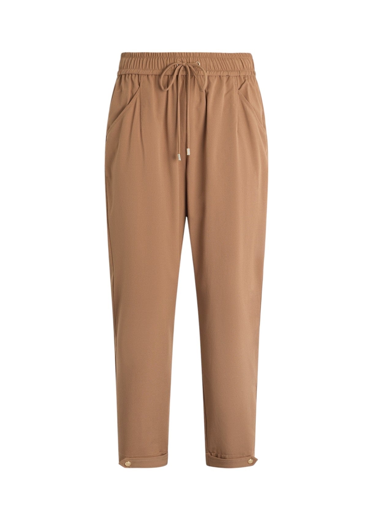 Liu-Jo pantalone cropped aperto con coulisse in vita