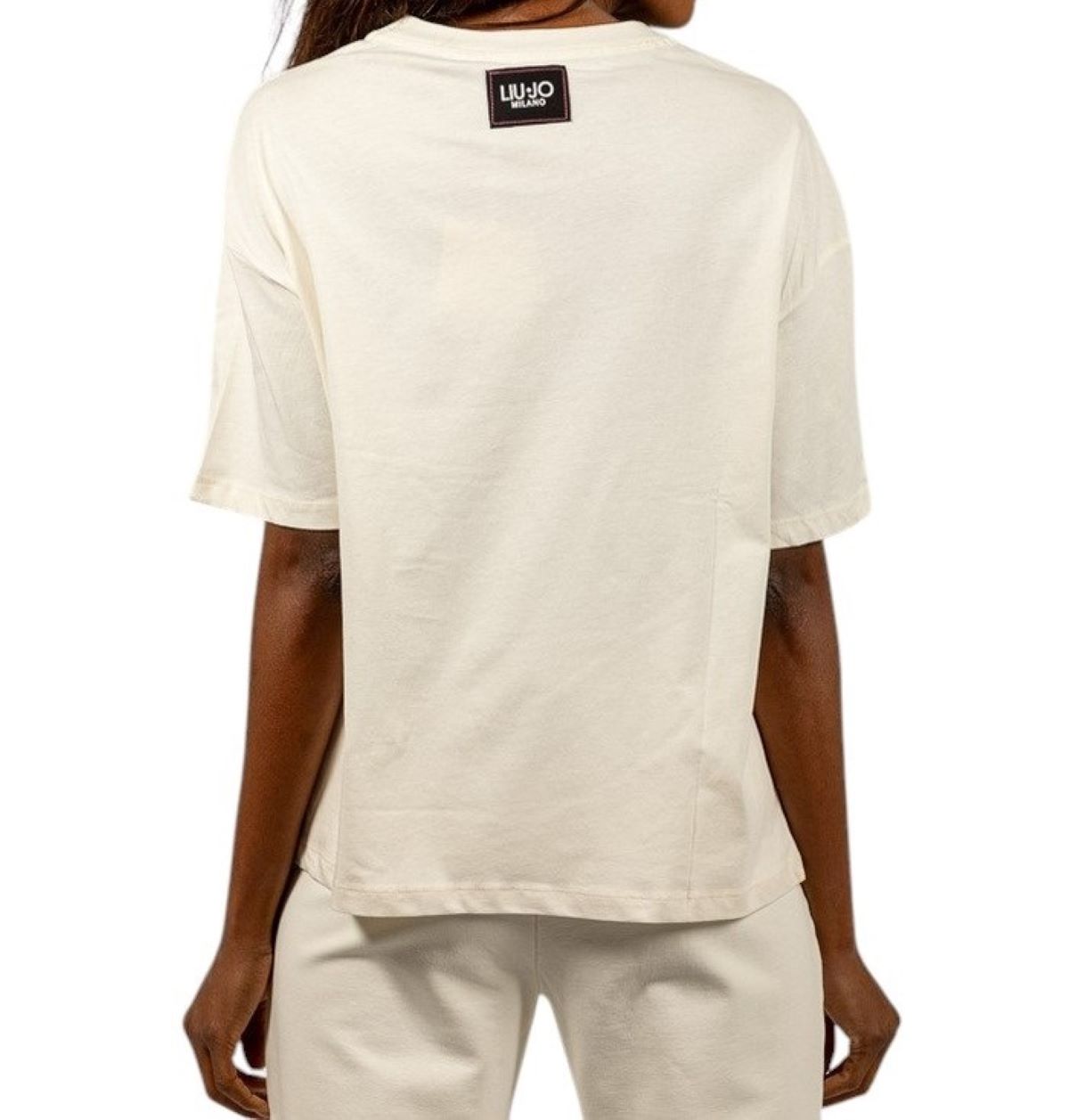 Liu-Jo t-shirt mezza manica con strass