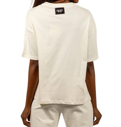 Liu-Jo t-shirt mezza manica con strass