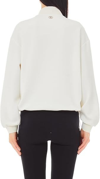 Liu-Jo felpa zip lunga com strass