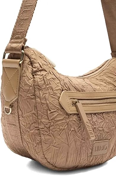 Borsa donna Liu-jo crossbody S nylon nude brown BS25LJ125 TA5240 T2902