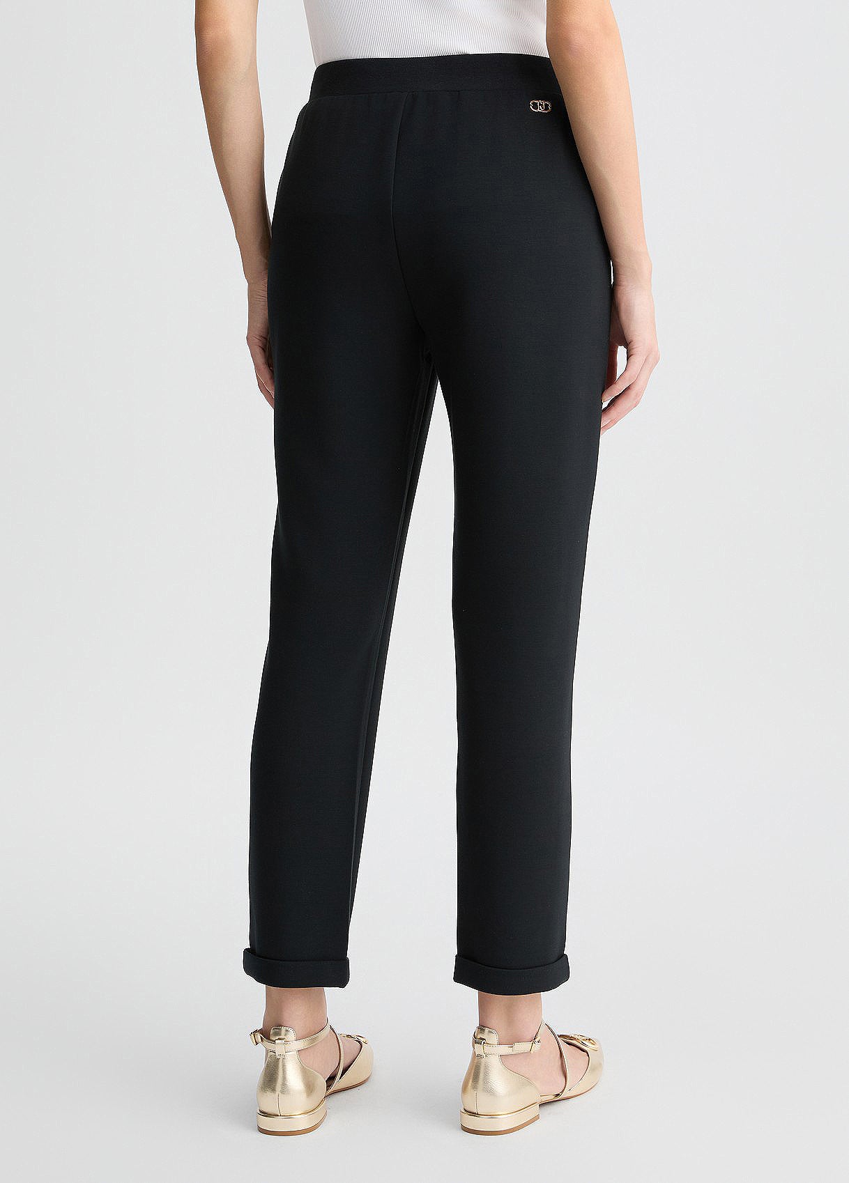 Liu-jo pantalone felpa aperto con piega