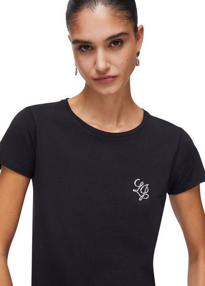 Liu-Jo t-shirt manica corta con strass