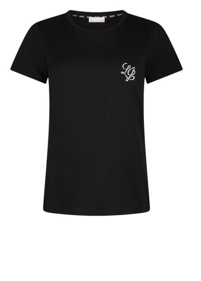 Liu-Jo t-shirt manica corta con strass