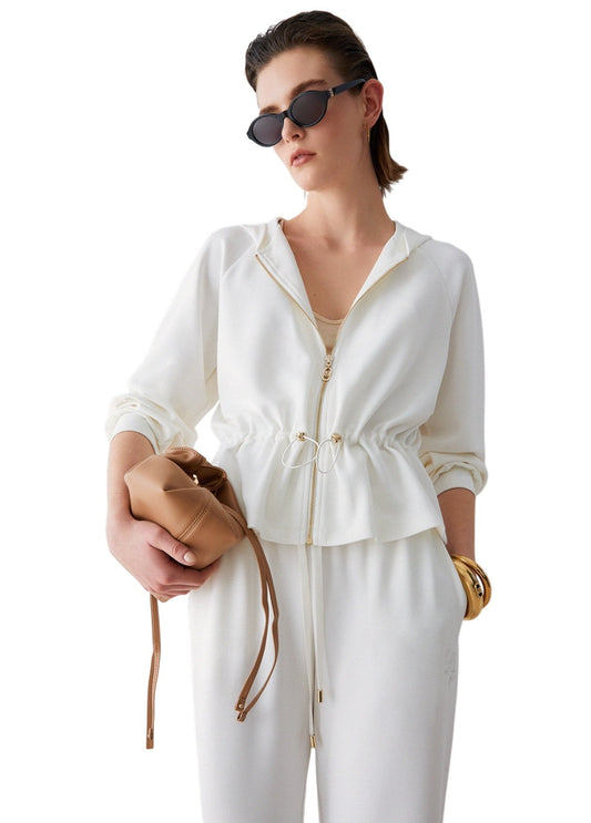 Liu-Jo Felpa in scuba con zip e cappuccio