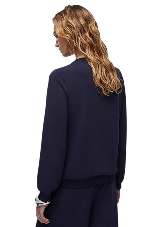 Liu-Jo Felpa giro collo  in scuba con logo