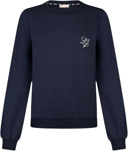 Liu-Jo Felpa giro collo  in scuba con logo