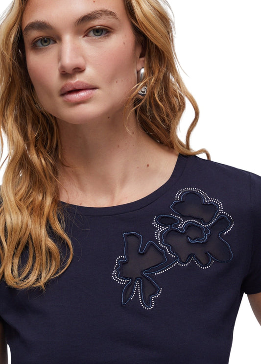 Liu-Jo T-shirt mezza manica con cut out