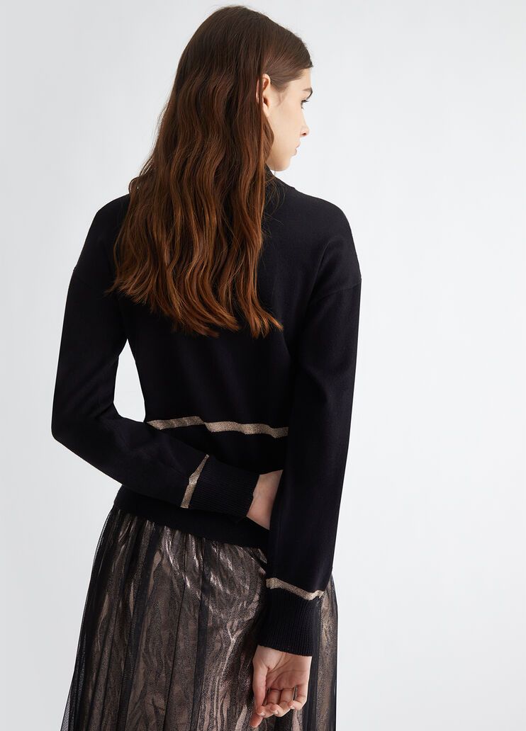 Liu-Jo dolcevita in maglia misto viscosa e lurex