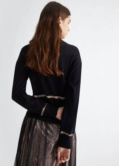 Liu-Jo dolcevita in maglia misto viscosa e lurex