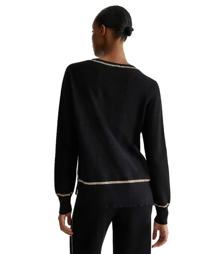 Liu-jo maglia giro collo nera